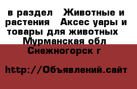  в раздел : Животные и растения » Аксесcуары и товары для животных . Мурманская обл.,Снежногорск г.